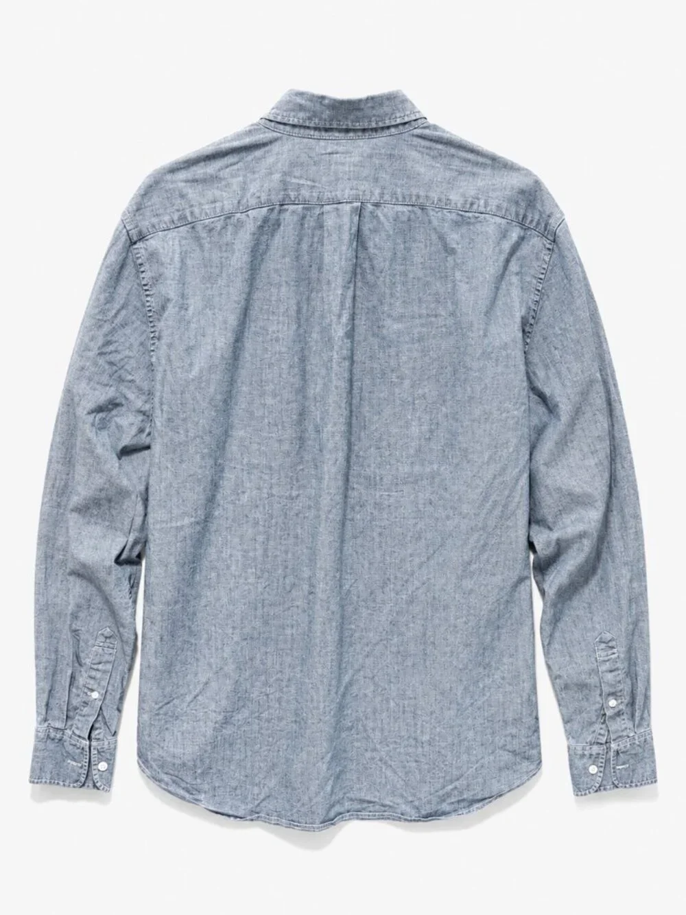 J.Crew Classic Fit Chambray Button-Down Shirt Light Blue Size L H4707 SU18